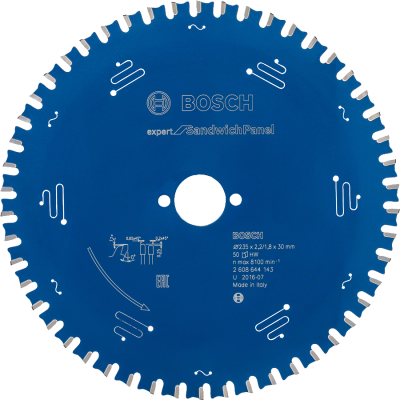 Bosch - Expert Serisi Çelik Levhalı Sandviç Panelleri için Daire Testere Bıçağı 235*30 mm 50 Diş