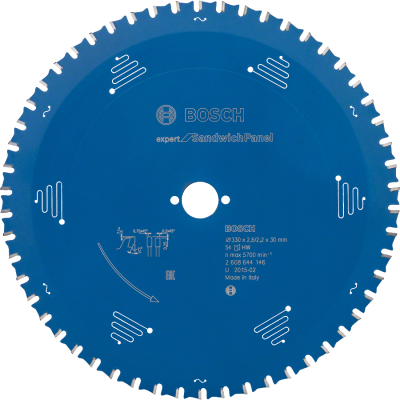 Bosch - Expert Serisi Çelik Levhalı Sandviç Panelleri için Daire Testere Bıçağı 330*30 mm 54 Diş