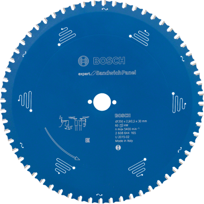 Bosch - Expert Serisi Çelik Levhalı Sandviç Panelleri için Daire Testere Bıçağı 350*30 mm 60 Diş