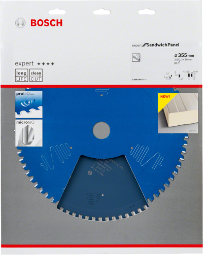 Bosch - Expert Serisi Çelik Levhalı Sandviç Panelleri için Daire Testere Bıçağı 355*30 mm 80 Diş