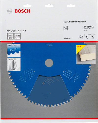 Bosch - Expert Serisi Çelik Levhalı Sandviç Panelleri için Daire Testere Bıçağı 450*30 mm 86 Diş