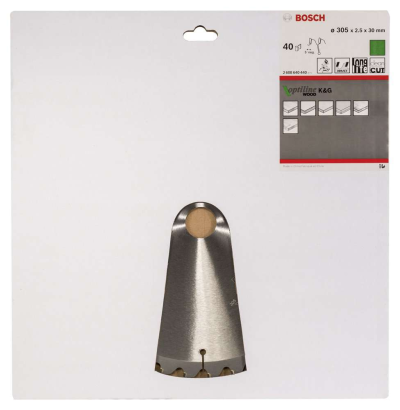 Bosch - Optiline Serisi Ahşap için Daire Testere Bıçağı 305*30 mm 40 Diş