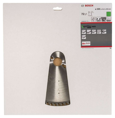 Bosch - Optiline Serisi Ahşap için Daire Testere Bıçağı 305*30 mm 72 Diş