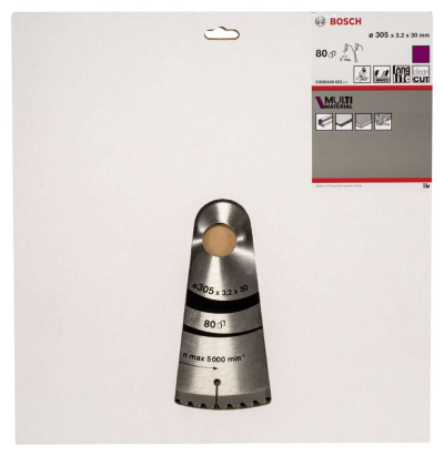 Bosch - Standard for Serisi Çoklu Malzeme için Daire Testere Bıçağı 305*30 mm 80 Diş
