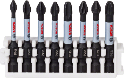 Bosch - Impact Control Serisi Vidalama Ucu 8'li PH1/PH2x3/PH3/PZ2x2/PZ3 *50mm