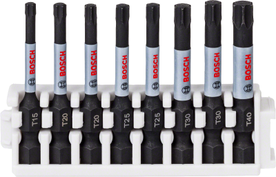 Bosch - Impact Control Serisi Vidalama Ucu 8'li T15/T20x2/T25x2/T30x2/T40 *50mm