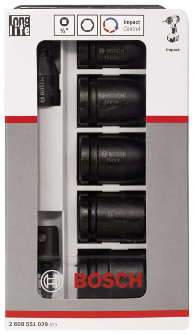 Bosch - Impact Control Serisi 7 Parçalı Lokma Anahtarı Takım Seti