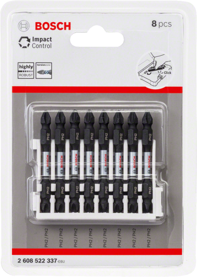 Bosch - Impact Control Serisi Çift Taraflı Vidalama Ucu 8'li PH2 *65mm