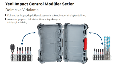 Bosch - Impact Control Serisi Uçlar İçin Boş Vidalama Çantası (Orta Boy)