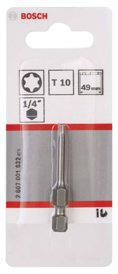 Bosch - Extra Hard Serisi Vidalama Ucu T10*49 mm 1'li