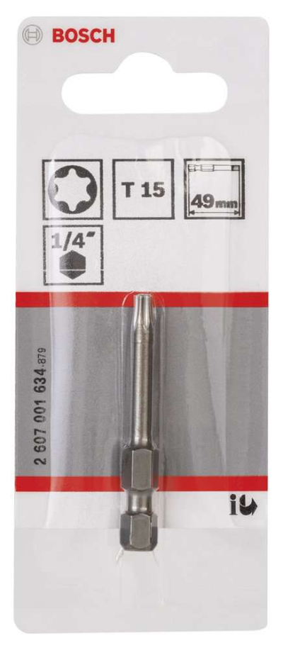 Bosch - Extra Hard Serisi Vidalama Ucu T15*49 mm 1'li