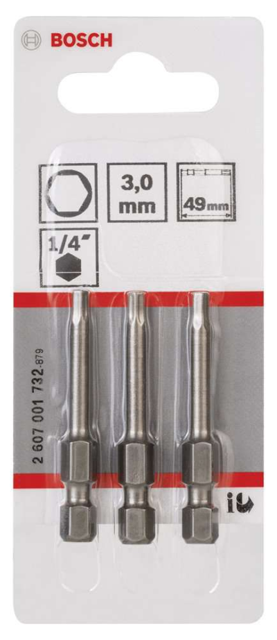 Bosch - Extra Hard Serisi HEX3*49 mm 3'lü