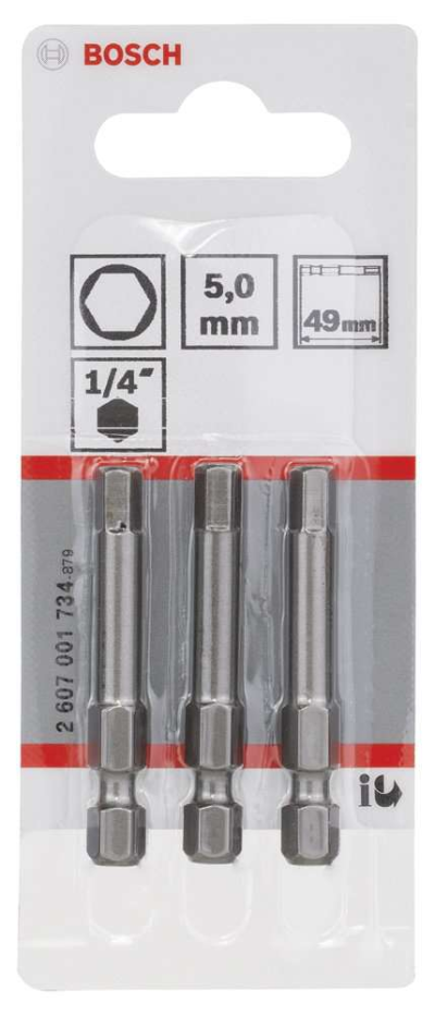 Bosch - Extra Hard Serisi HEX5*49 mm 3'lü