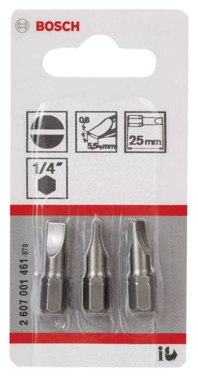 Bosch - Extra Hard Serisi S0,8x5,5*25 mm 3'lü