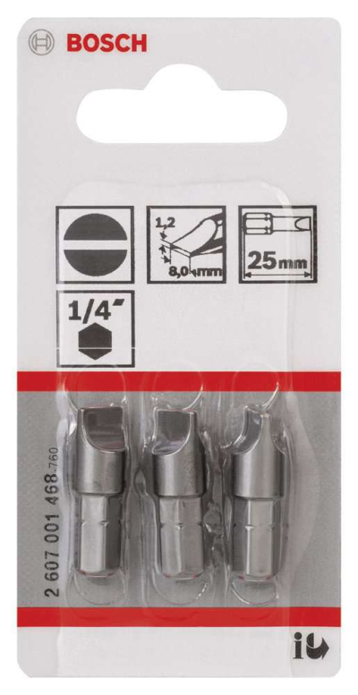 Bosch - Extra Hard Serisi S1,2x8,0*25 mm 3'lü