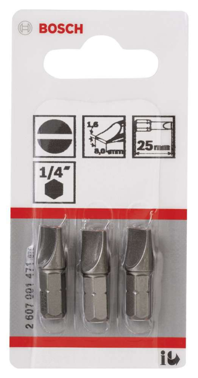 Bosch - Extra Hard Serisi S1,6x8,0*25 mm 3'lü
