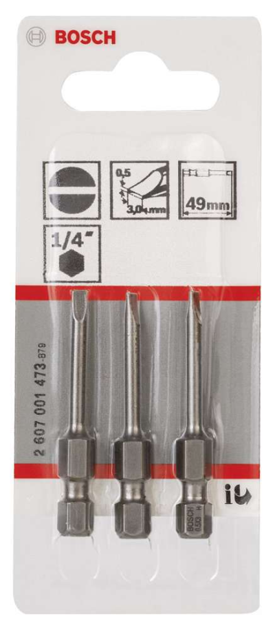 Bosch - Extra Hard Serisi S0,5x3,0*49 mm 3'lü