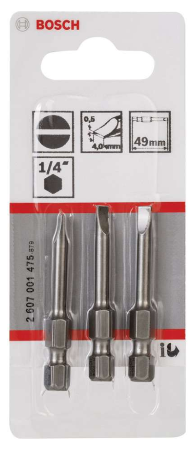 Bosch - Extra Hard Serisi S0,5x4,0*49 mm 3'lü
