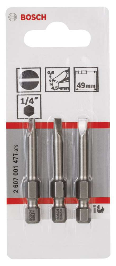 Bosch - Extra Hard Serisi S0,6x4,5*49 mm 3'lü