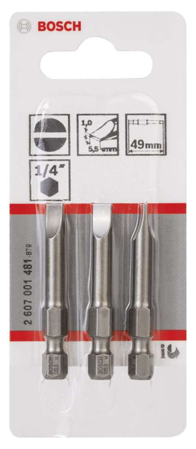 Bosch - Extra Hard Serisi S1,0x5,5*49 mm 3'lü