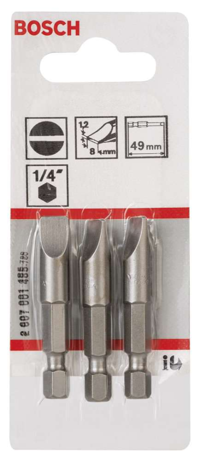 Bosch - Extra Hard Serisi S1,2x8,0*49 mm 3'lü