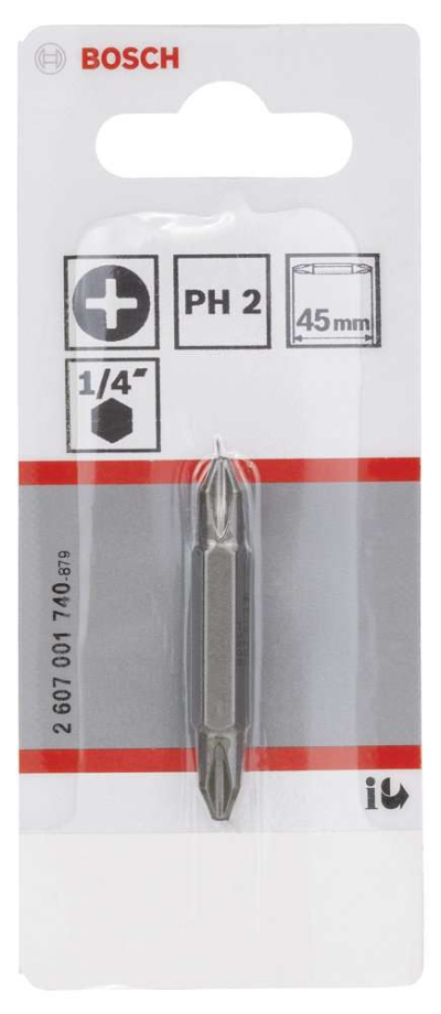 Bosch - Çift Taraflı Vidalama ucu PH2xPH2*45 mm 1'li