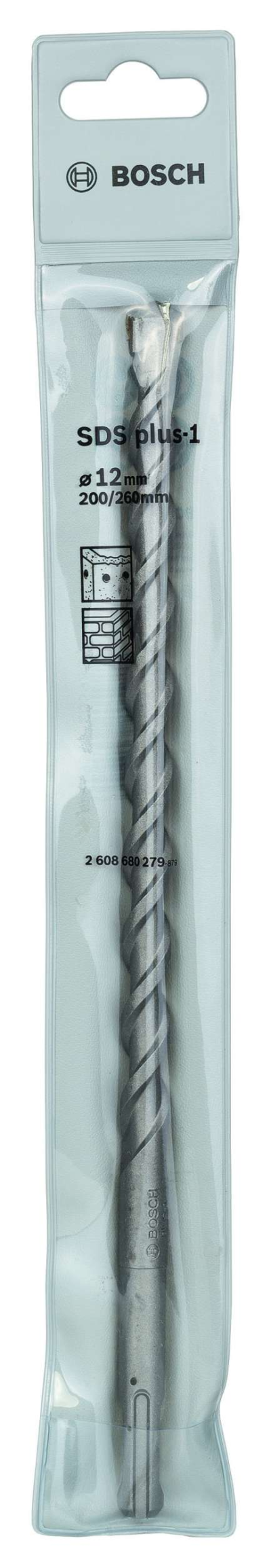 Bosch - Plus-1 Serisi, SDS-plus Kırıcı Delici Matkap Ucu 12*260 mm