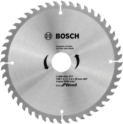 Bosch - Optiline Eco Serisi Ahşap için Daire Testere Bıçağı 190*30 mm 48 Diş