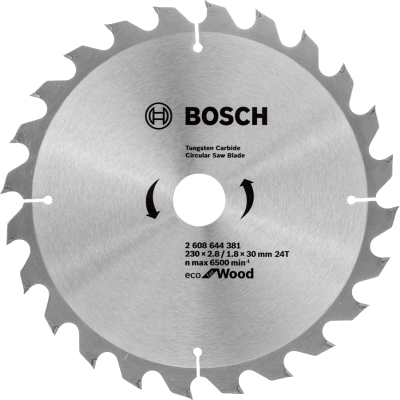 Bosch - Optiline Eco Serisi Ahşap için Daire Testere Bıçağı 230*30 24 Diş