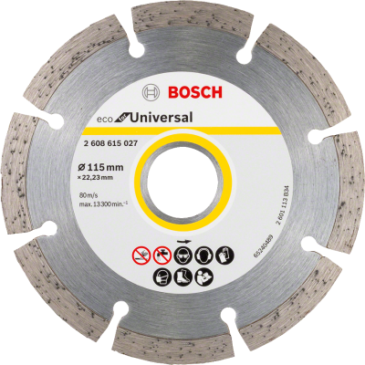 Bosch - Ekonomik Seri Genel Yapı Malzemeleri İçin Elmas Kesme Diski 115 mm