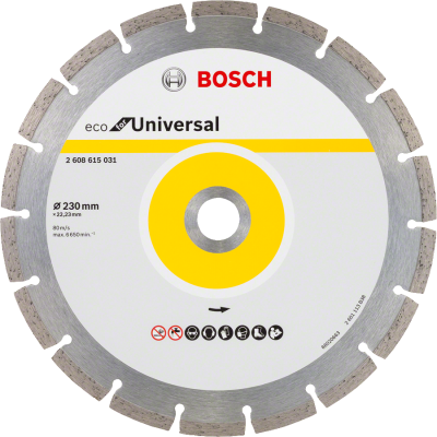 Bosch - Ekonomik Seri Genel Yapı Malzemeleri İçin Elmas Kesme Diski 230 mm