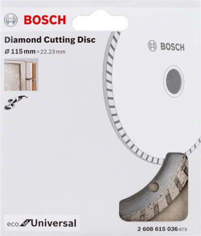 Bosch - Ekonomik Seri Genel Yapı Malzemeleri İçin Elmas Kesme Diski 115 mm Turbo