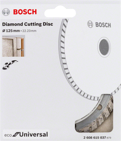 Bosch - Ekonomik Seri Genel Yapı Malzemeleri İçin Elmas Kesme Diski 125 mm Turbo