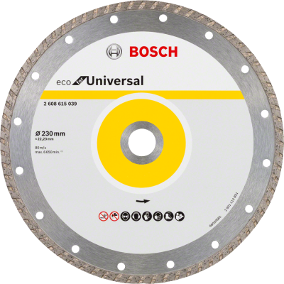 Bosch - Ekonomik Seri Genel Yapı Malzemeleri İçin Elmas Kesme Diski 230 mm Turbo