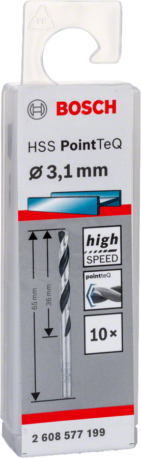 Bosch - HSS-PointeQ Metal Matkap Ucu 3,1 mm 10'lu