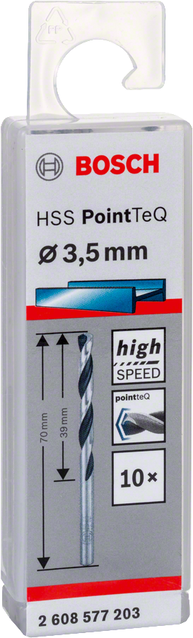 Bosch - HSS-PointeQ Metal Matkap Ucu 3,5 mm 10'lu