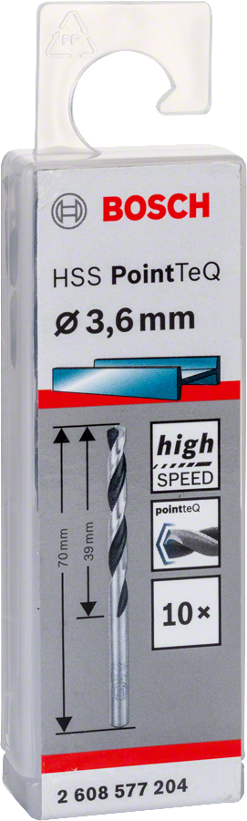 Bosch - HSS-PointeQ Metal Matkap Ucu 3,6 mm 10'lu