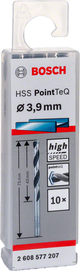 Bosch - HSS-PointeQ Metal Matkap Ucu 3,9 mm 10'lu