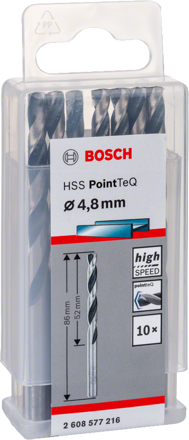 Bosch - HSS-PointeQ Metal Matkap Ucu 4,8 mm 10'lu