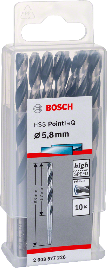 Bosch - HSS-PointeQ Metal Matkap Ucu 5,8 mm 10'lu
