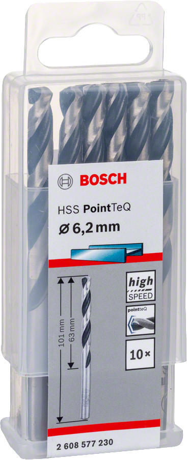 Bosch - HSS-PointeQ Metal Matkap Ucu 6,2 mm 10'lu