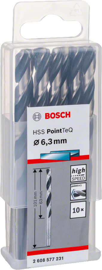Bosch - HSS-PointeQ Metal Matkap Ucu 6,3 mm 10'lu