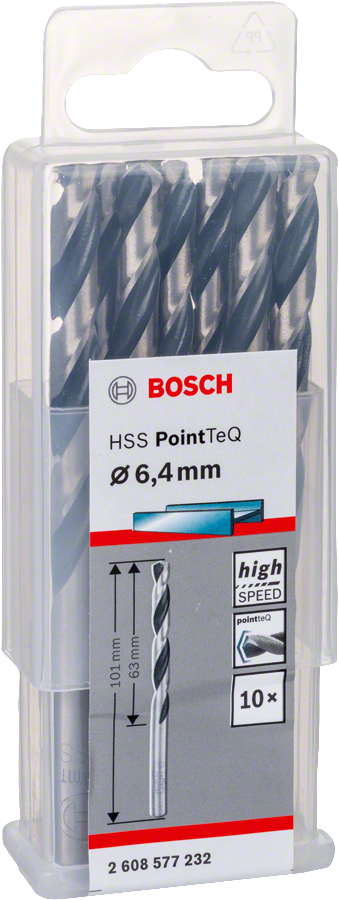 Bosch - HSS-PointeQ Metal Matkap Ucu 6,4 mm 10'lu