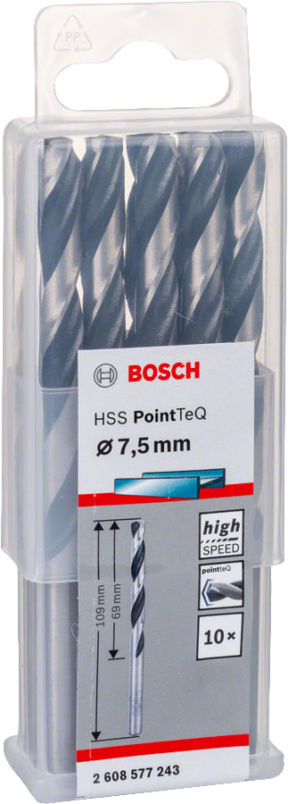 Bosch - HSS-PointeQ Metal Matkap Ucu 7,5 mm 10'lu