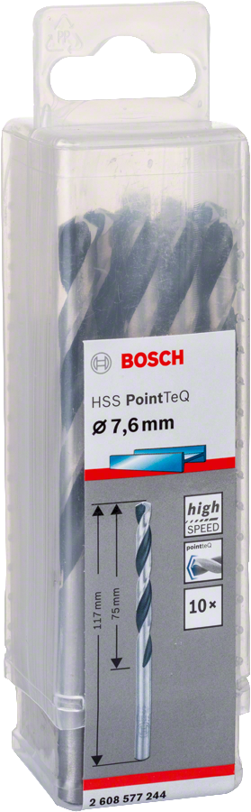 Bosch - HSS-PointeQ Metal Matkap Ucu 7,6 mm 10'lu