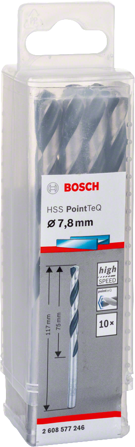 Bosch - HSS-PointeQ Metal Matkap Ucu 7,8 mm 10'lu