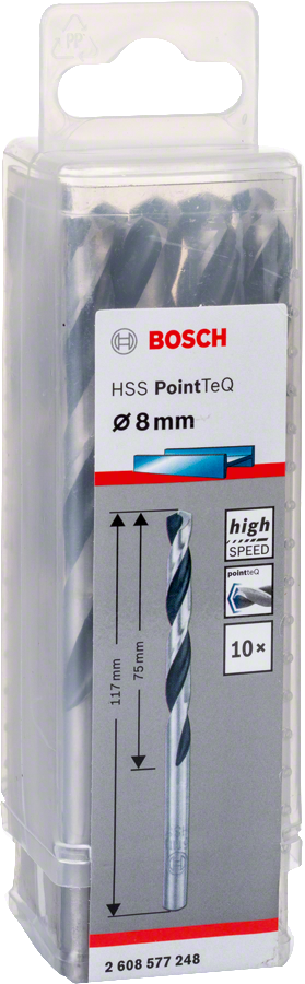 Bosch - HSS-PointeQ Metal Matkap Ucu 8,0 mm 10'lu