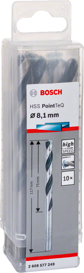 Bosch - HSS-PointeQ Metal Matkap Ucu 8,1 mm 10'lu