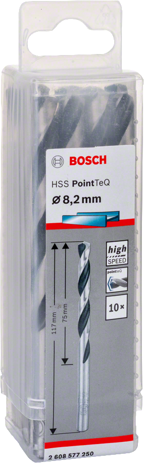 Bosch - HSS-PointeQ Metal Matkap Ucu 8,2 mm 10'lu