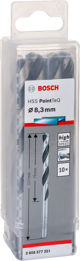 Bosch - HSS-PointeQ Metal Matkap Ucu 8,3 mm 10'lu